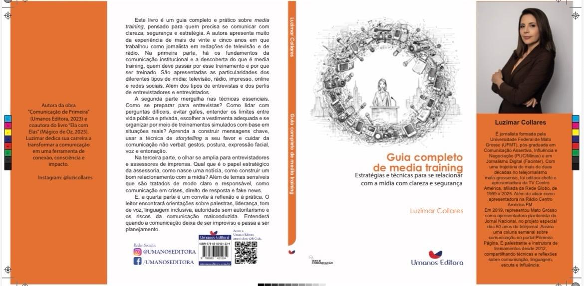 Capa do livro Guia Completo de Media Training, de Luzimar Collares